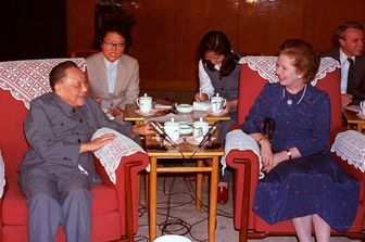 Deng Xiaoping e Margaret Thatcher