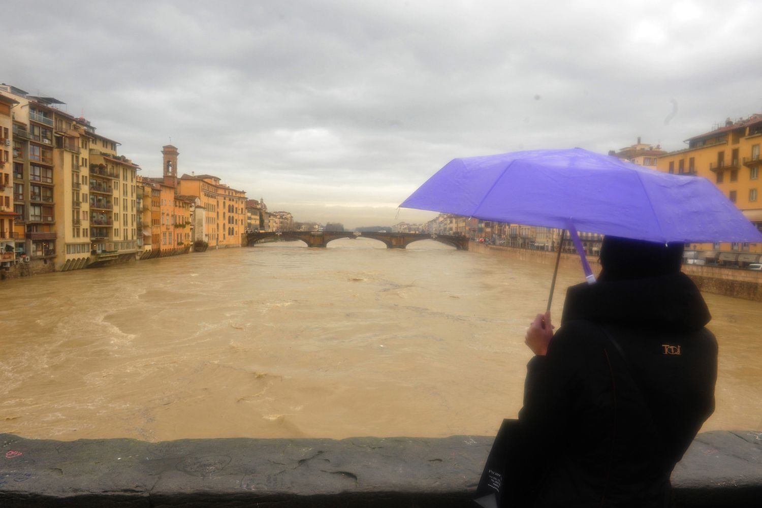 La piena dell'Arno nel 2014
