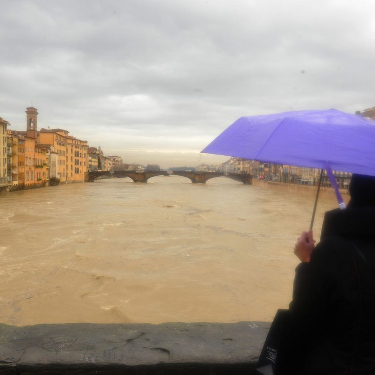 La piena dell'Arno nel 2014