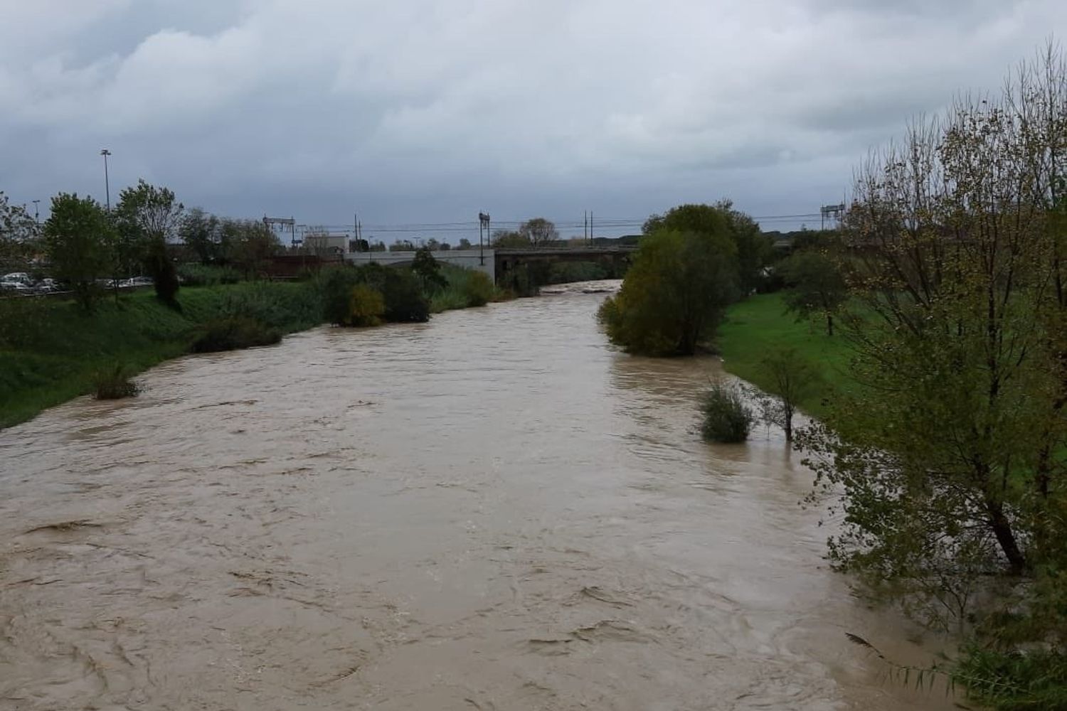 La piena del fiume Cecina