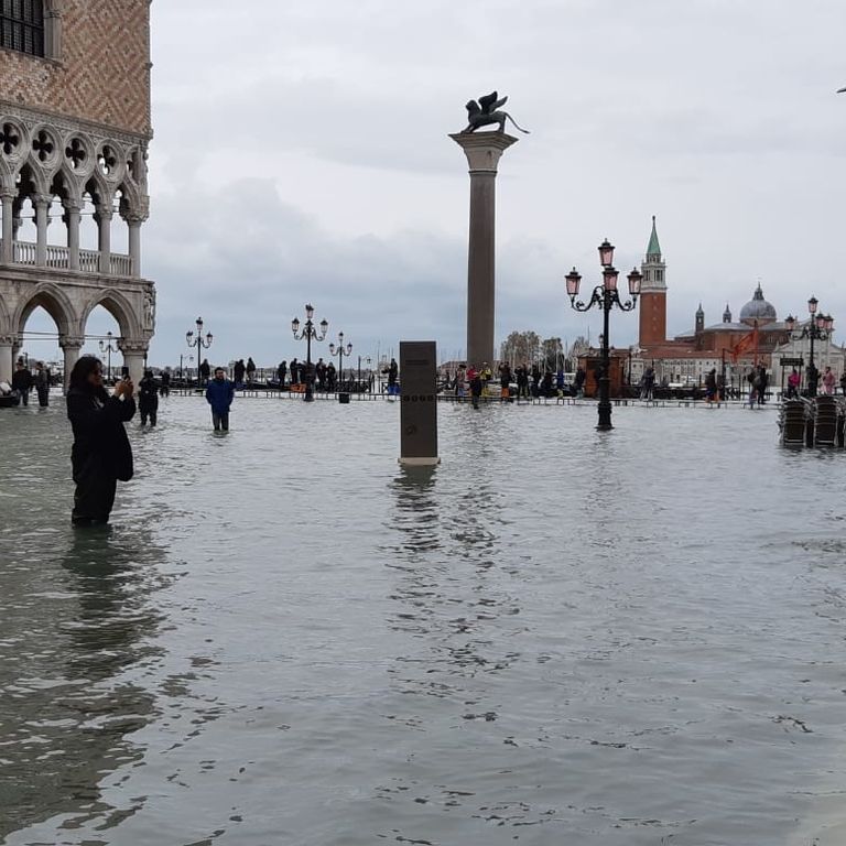 L'acqua alta a piazza San Marco, Venezia