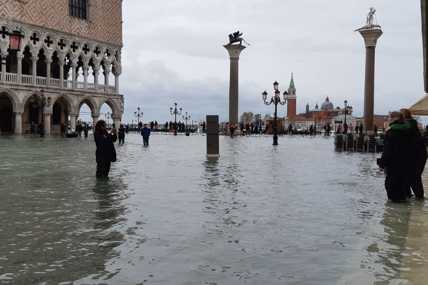 L'acqua alta a piazza San Marco, Venezia