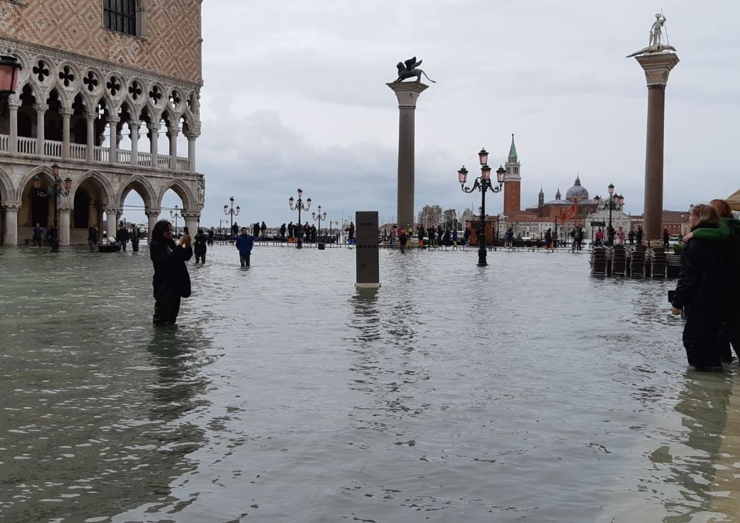 L'acqua alta a piazza San Marco, Venezia