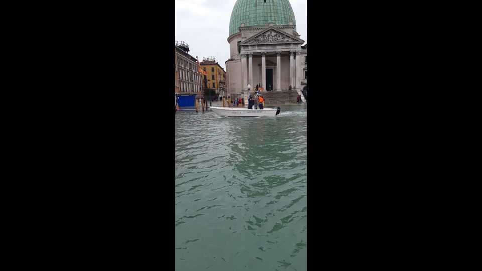 L'acqua alta in piazza San Marco, Venezia