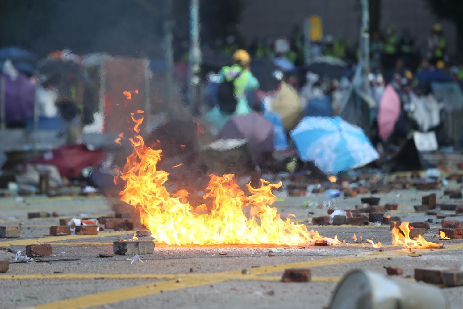 Gli scontri a Hong Kong