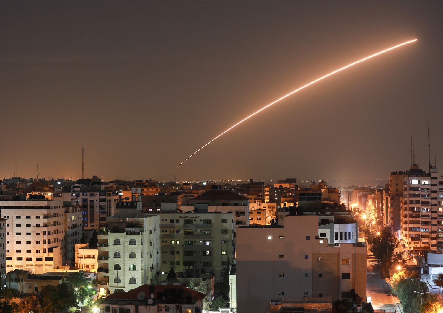 Un missile sparato contro Israele