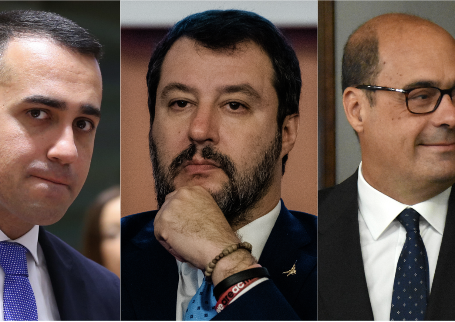 Luigi Di Maio, Matteo Salvini, Nicola Zingaretti