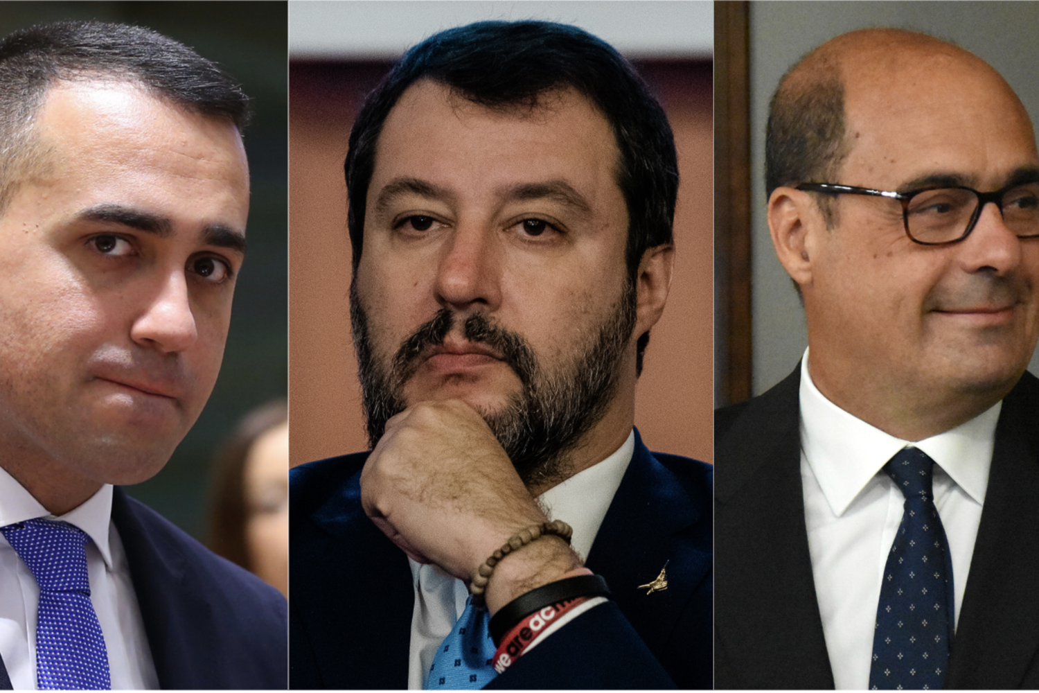 Luigi Di Maio, Matteo Salvini, Nicola Zingaretti