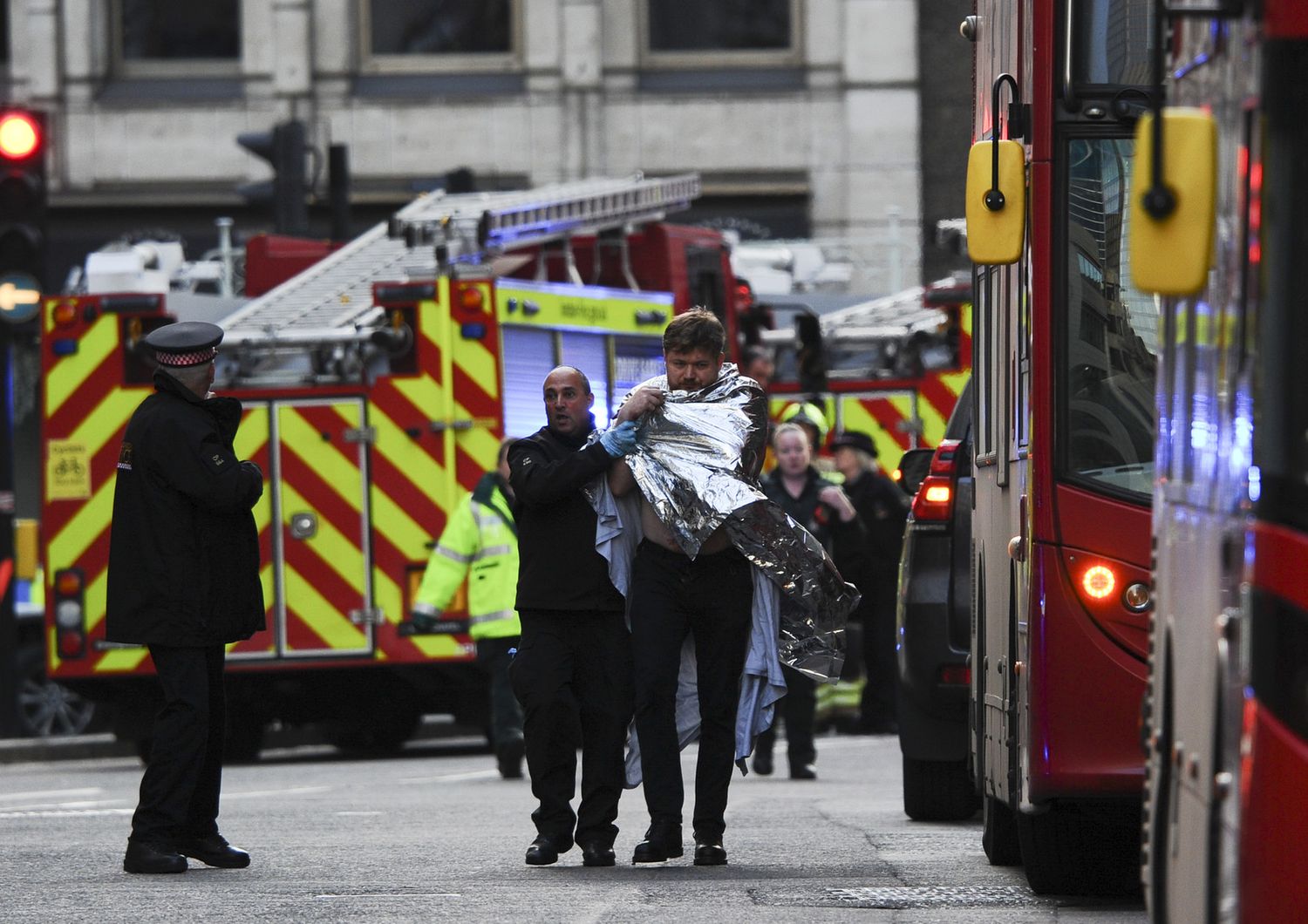 Uno dei feriti durante l'attentato sul London Bridge