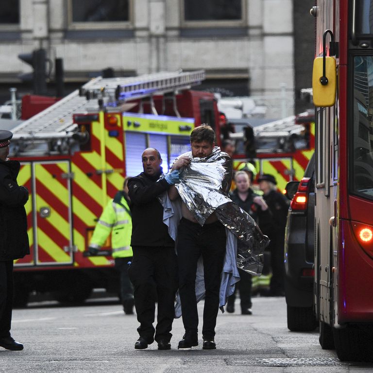 Uno dei feriti durante l'attentato sul London Bridge