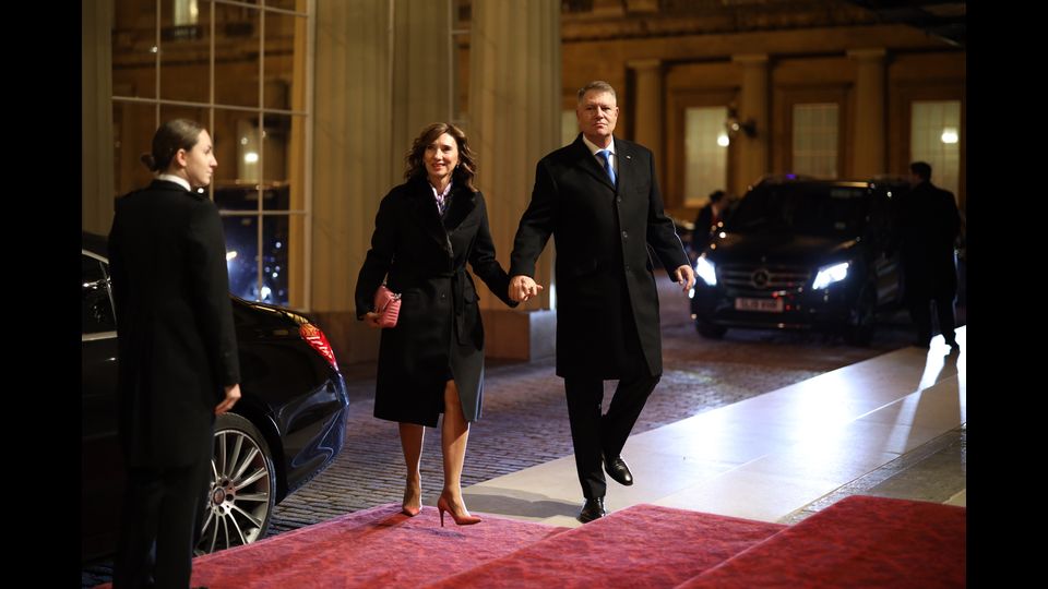 Il presidente della Romania Klaus Iohannis e la first lady Carmen Iohannis