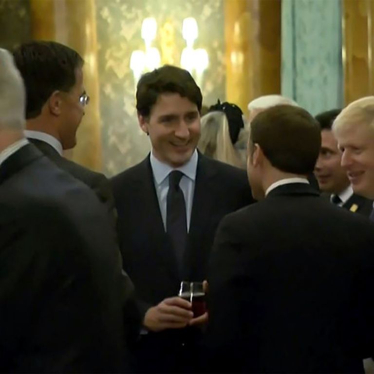 Rutte, Trudeau, Macron e Johnson