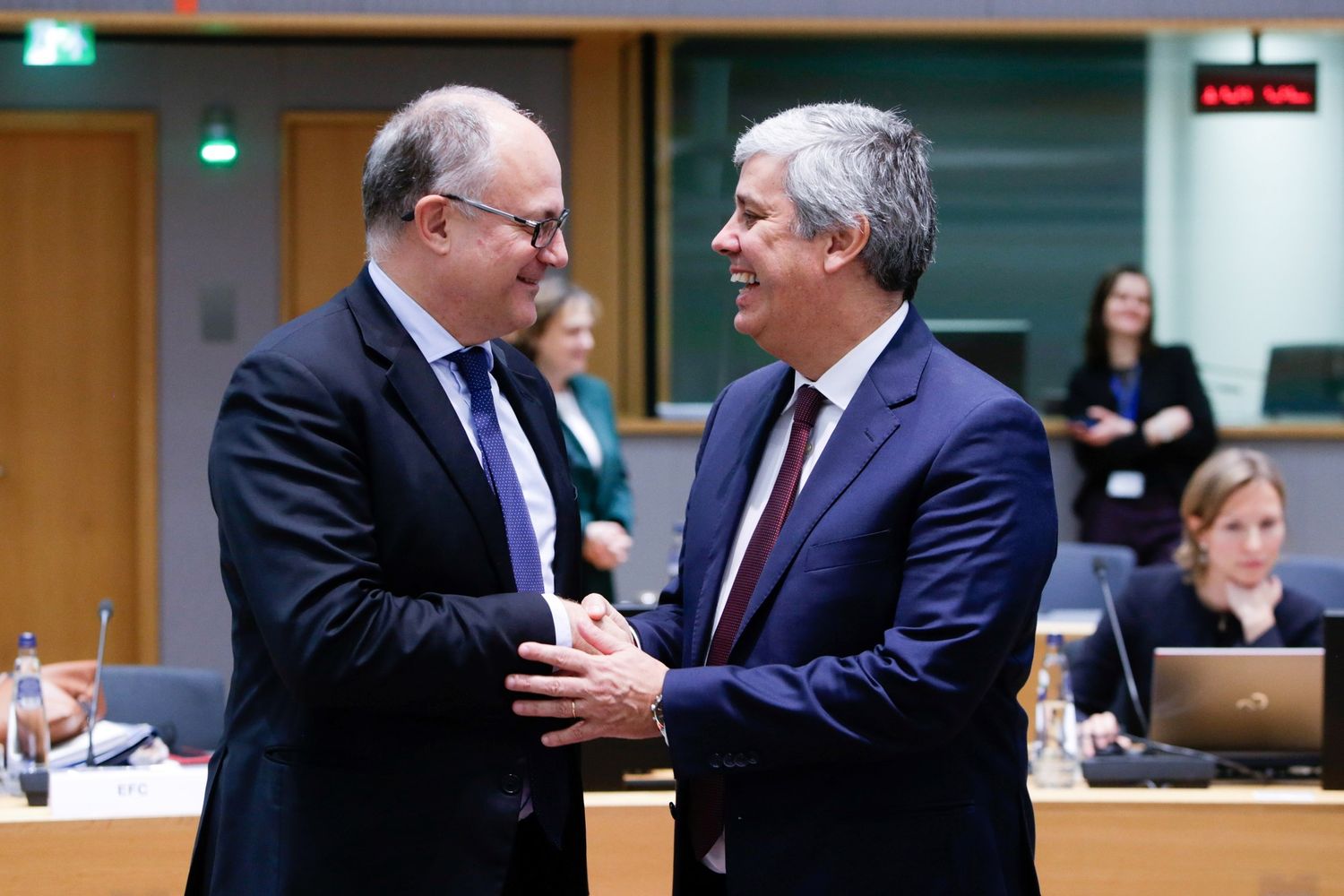 Roberto Gualtieri e Mario Centeno