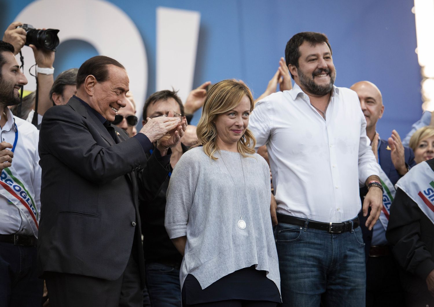 Matteo Salvini, Giorgia Meloni, Silvio Berlusconi