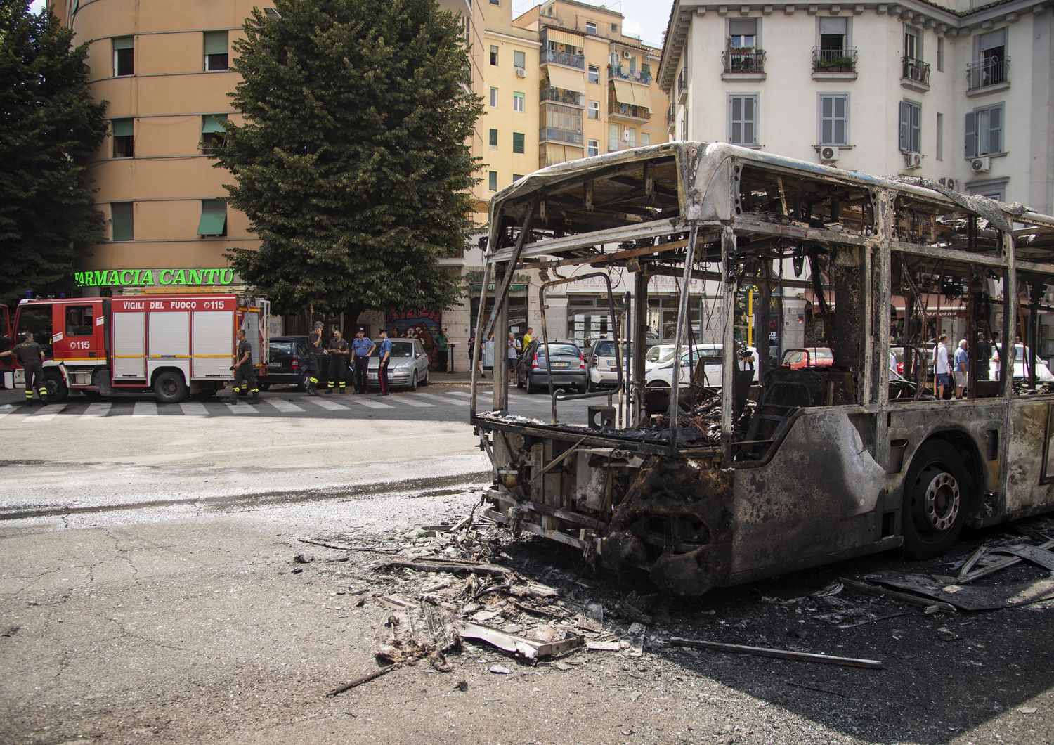 Incendio bus Atac, Roma