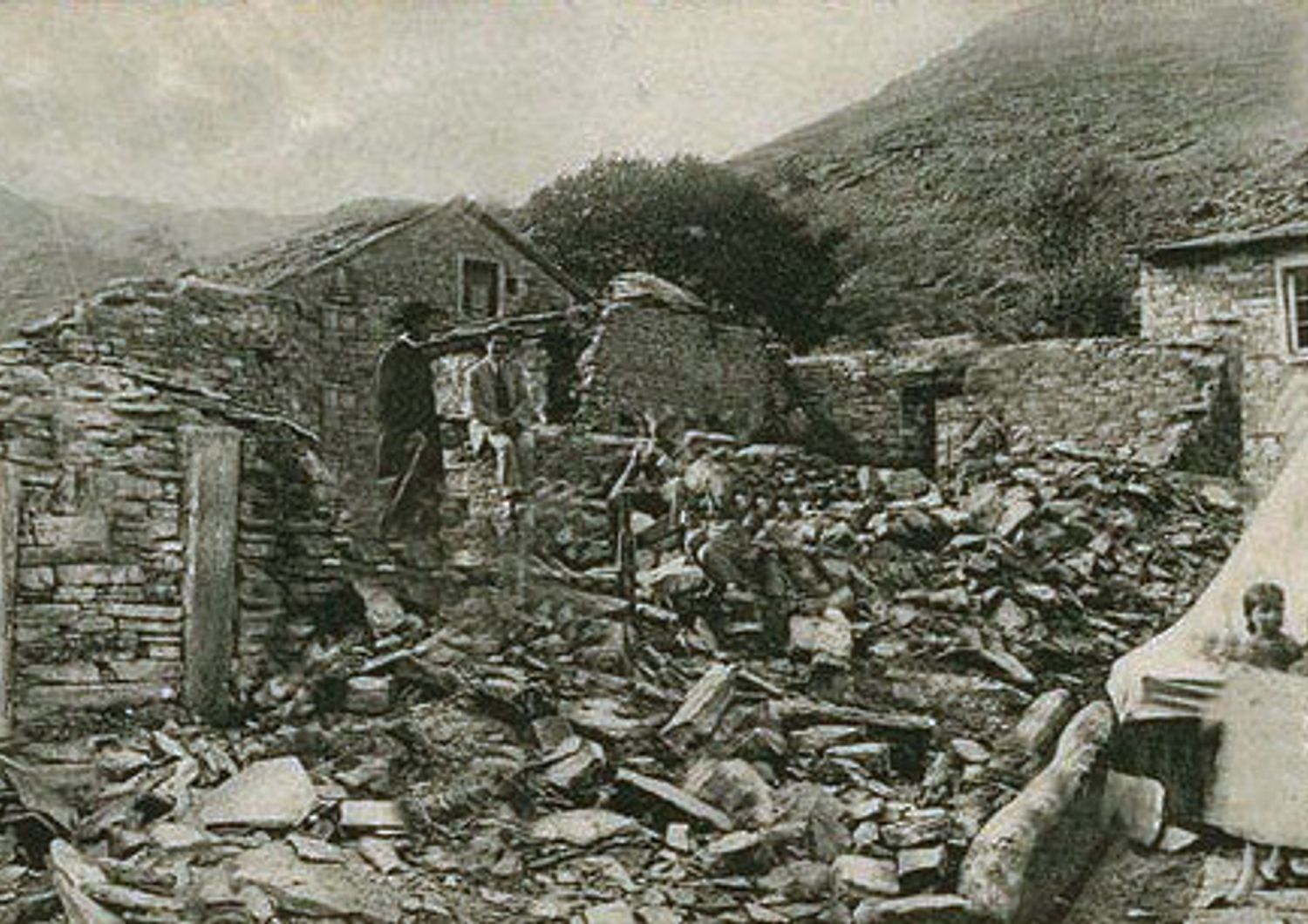 La devastazione del terremoto del 1919 nel Mugello