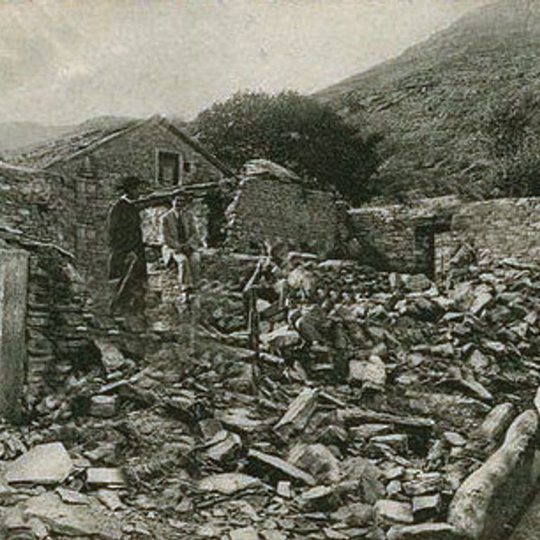 La devastazione del terremoto del 1919 nel Mugello