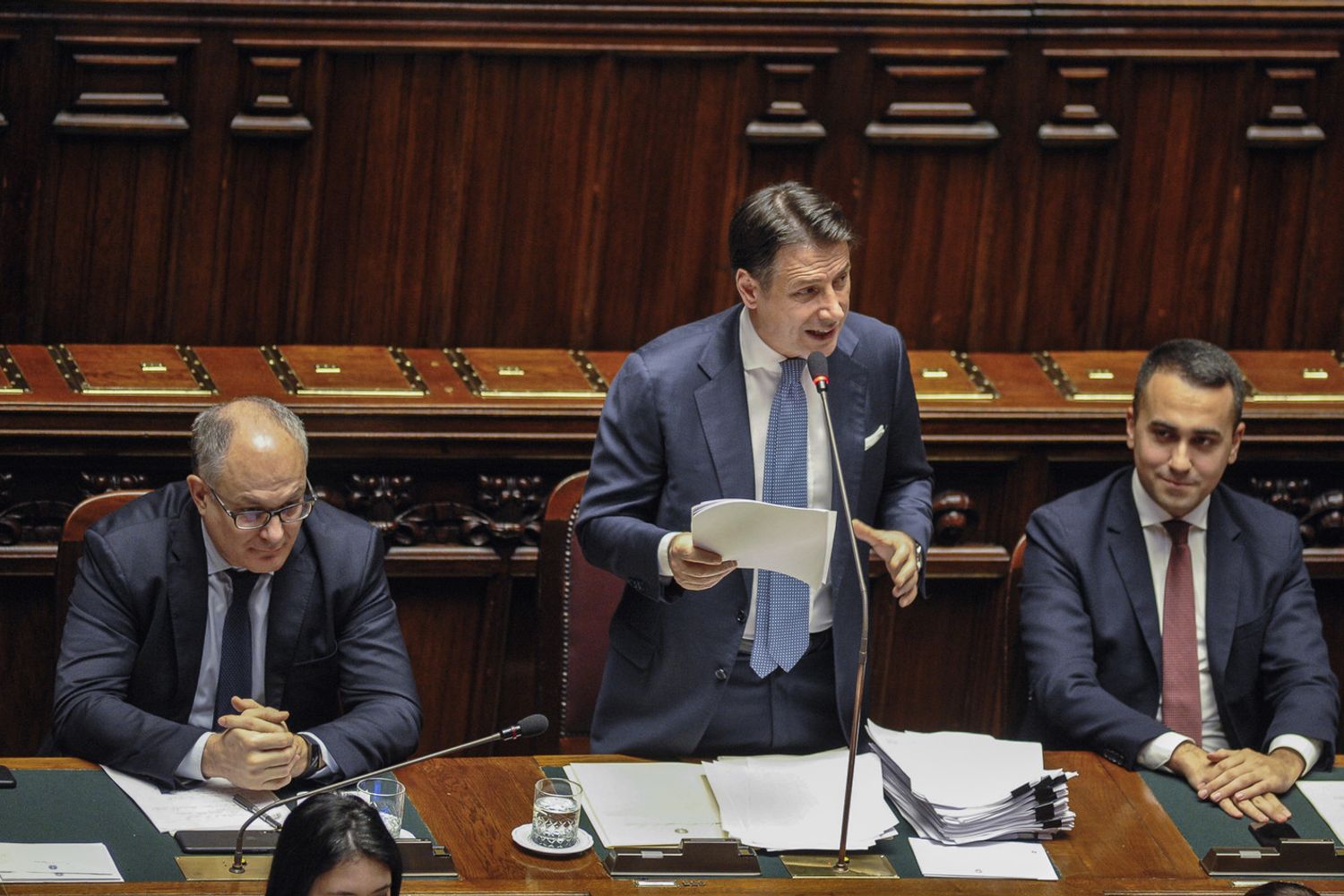 Roberto Gualtieri, Giuseppe Conte, Luigi di Maio