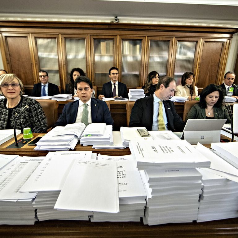 Riunione della Commissione Bilancio del Senato