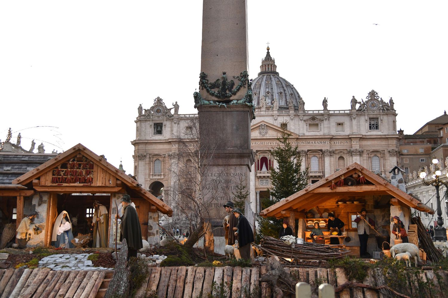 Il presepe a Piazza San Pietro