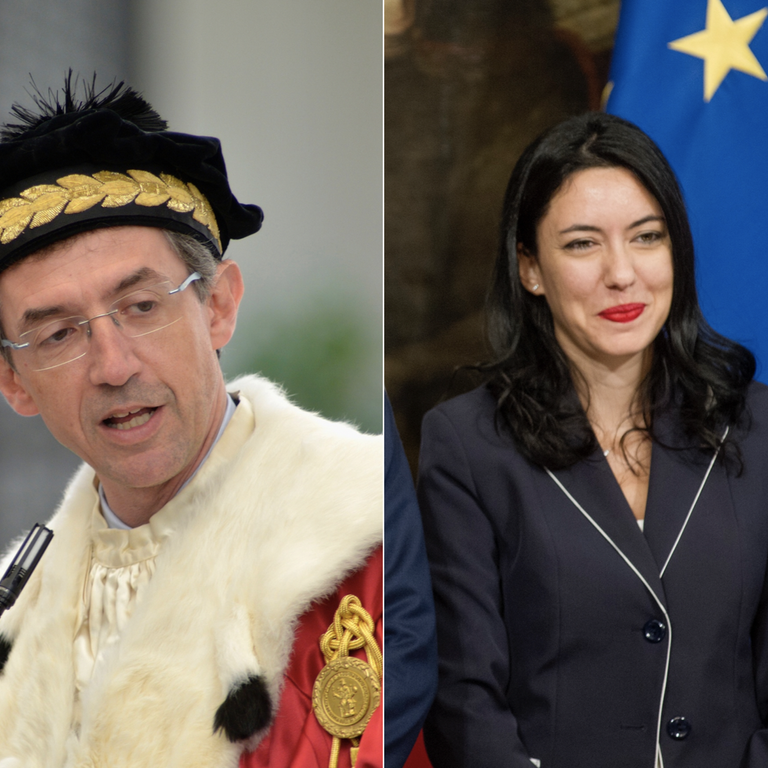 Gaetano Manfredi e Lucia Azzolina