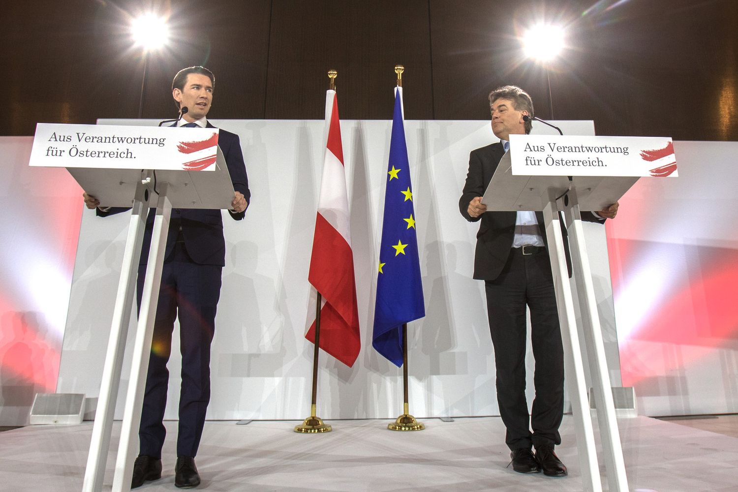 Sebastien Kurz,&nbsp;Werner Kogler