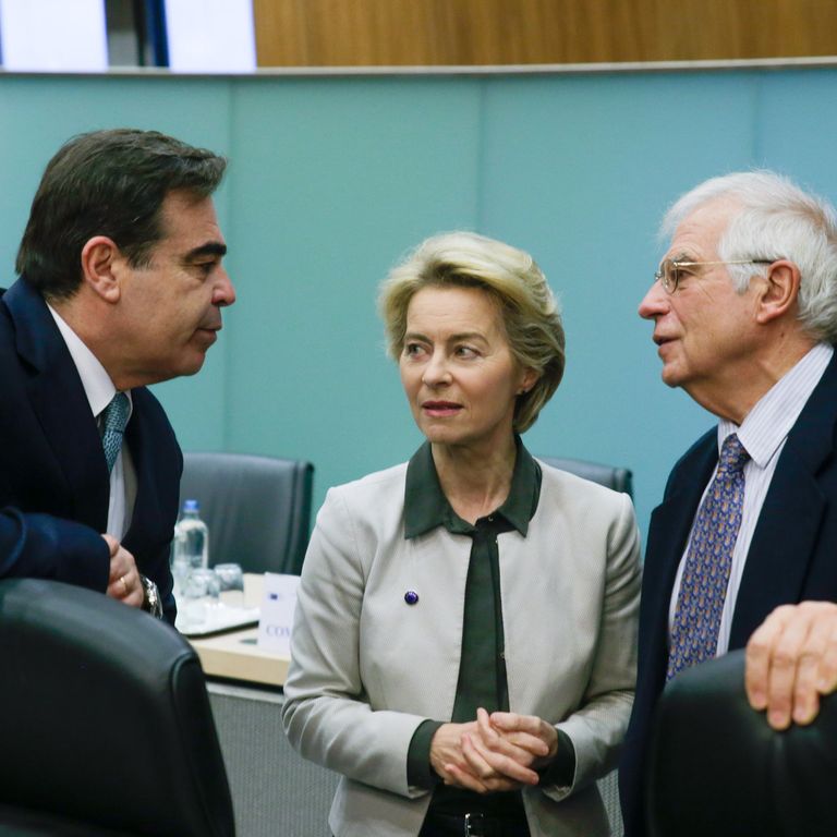 Schinas, Von der Leyen, Borrel