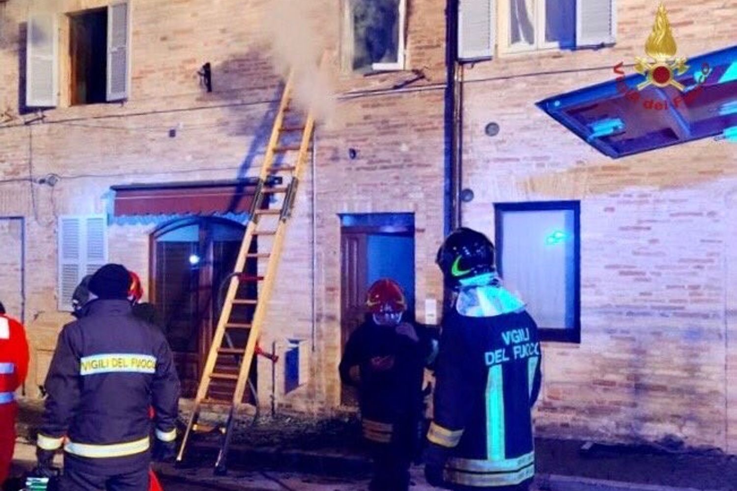 L'appartamento del Fermano in cui si &egrave; sviluppato l'incendio