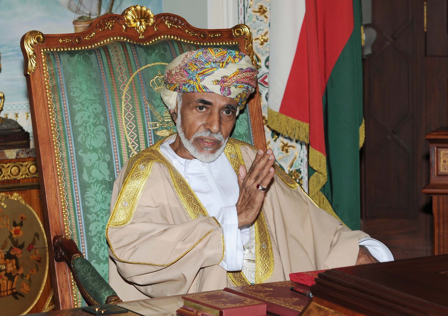 Il sultano dell'Oman, Qaboos