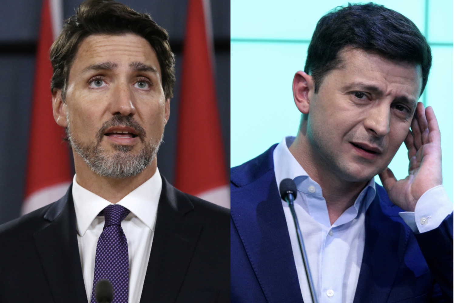 Justin Trudeau,&nbsp;Volodymyr Zelensky&nbsp;