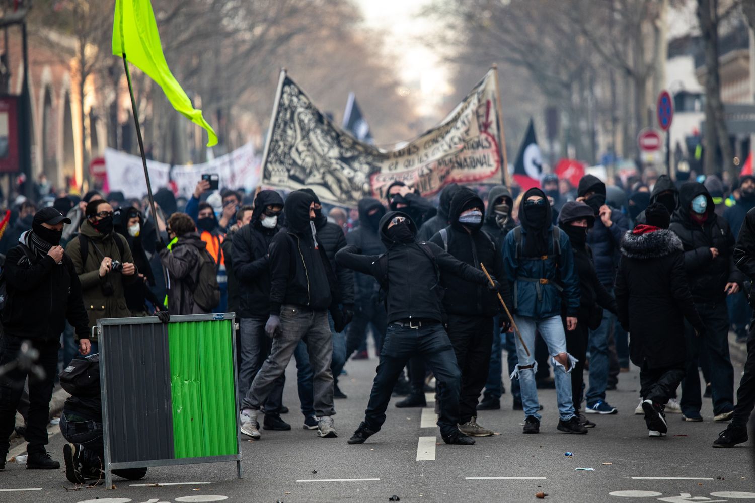 Manifestazione contro la riforma delle pensioni a Parigi