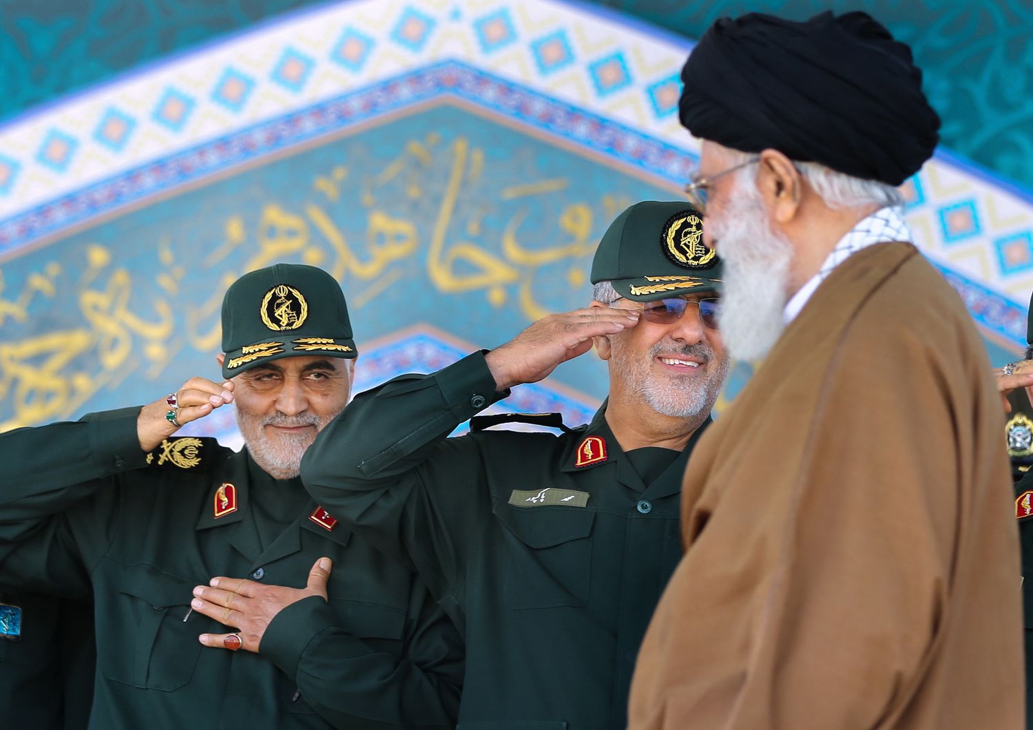 Qassem Soleimani con l'ayatollah Khamenei