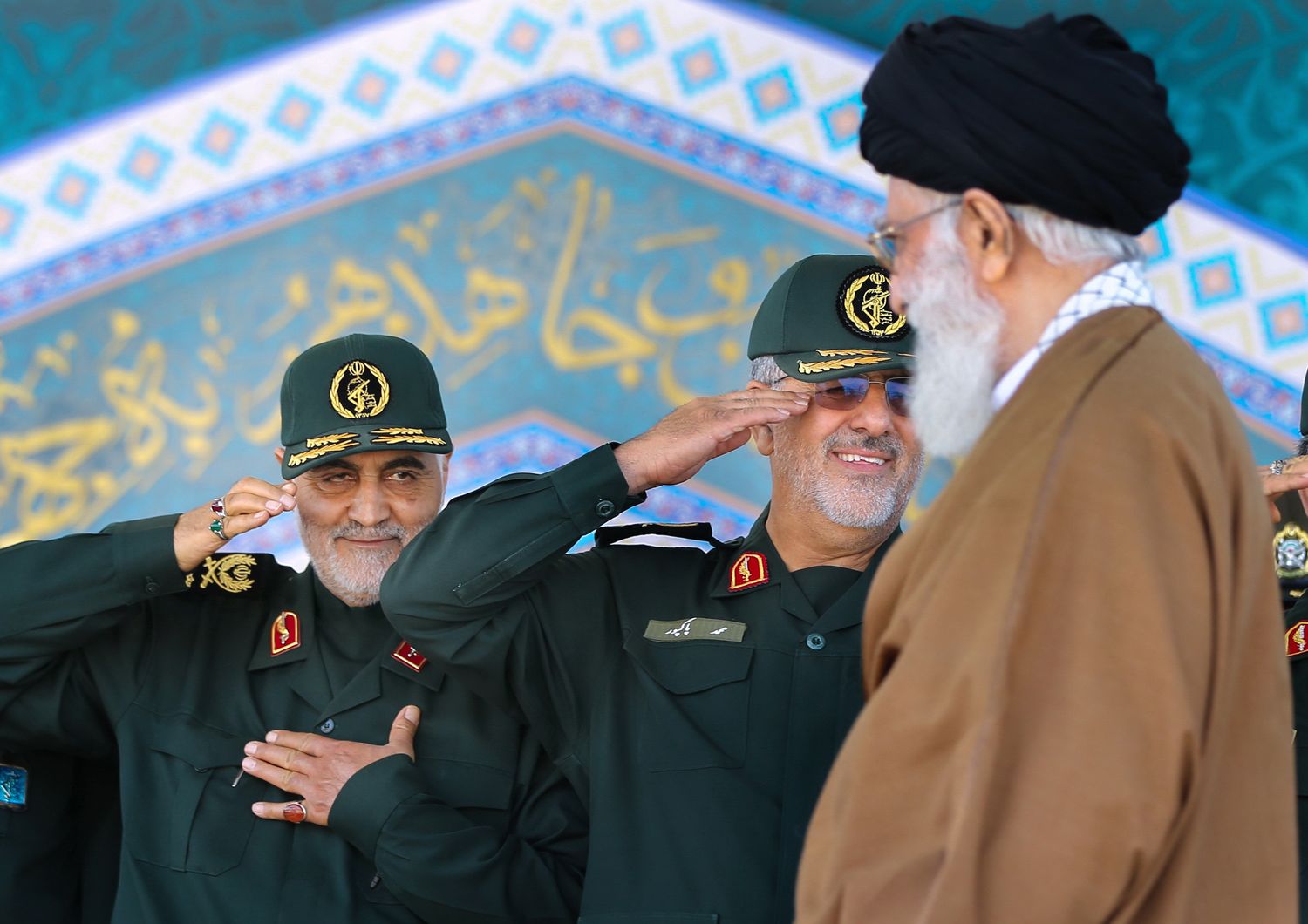 Qassem Soleimani con l'ayatollah Khamenei