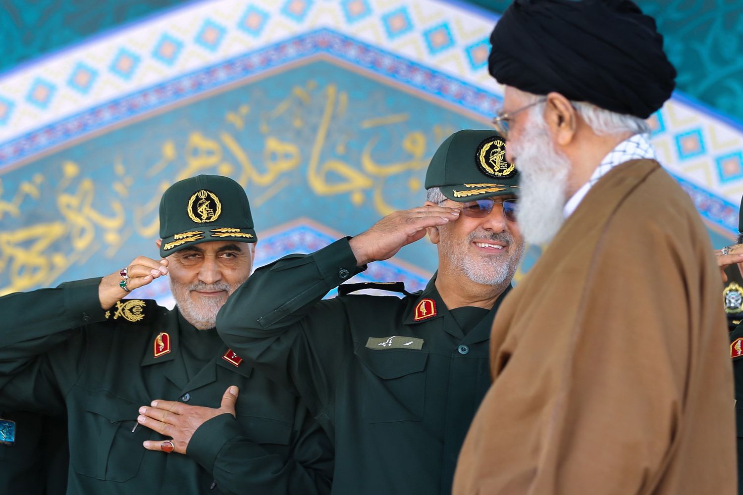 Qassem Soleimani con l'ayatollah Khamenei