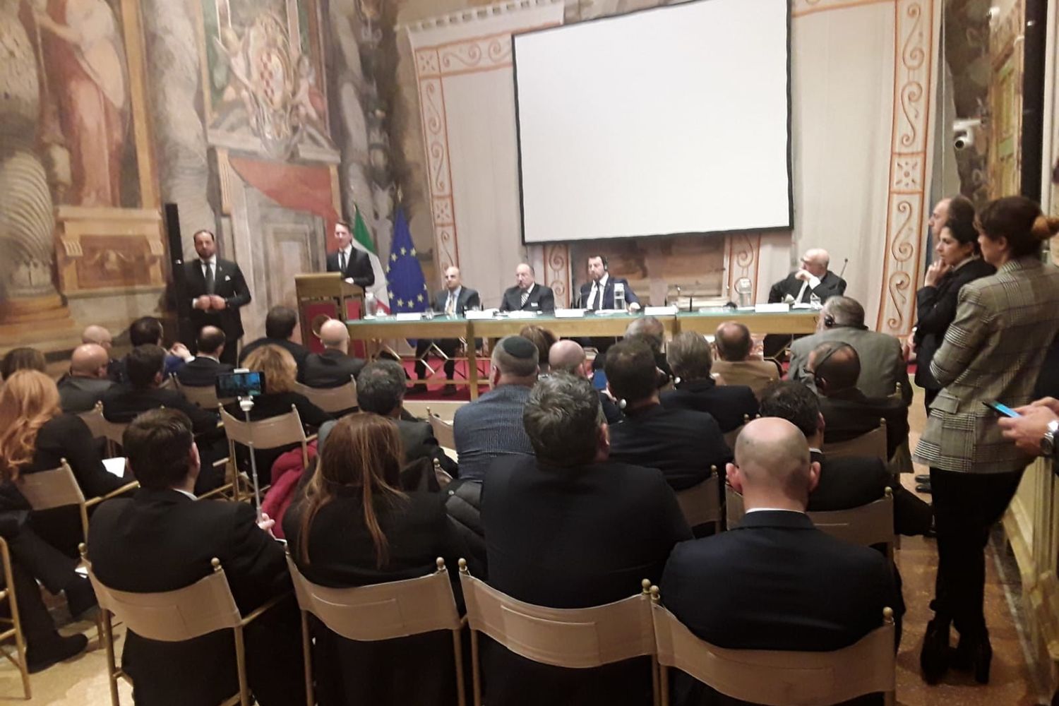 Evento Salvini antisemitismo