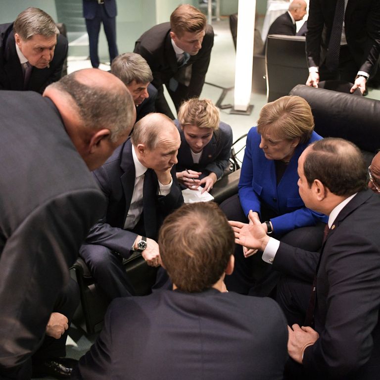 I capi di stato e di governo al vertice di Berlino sulla Libia