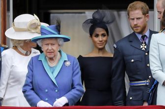 Elisabetta II, Meghan Markle e Harry Windsor