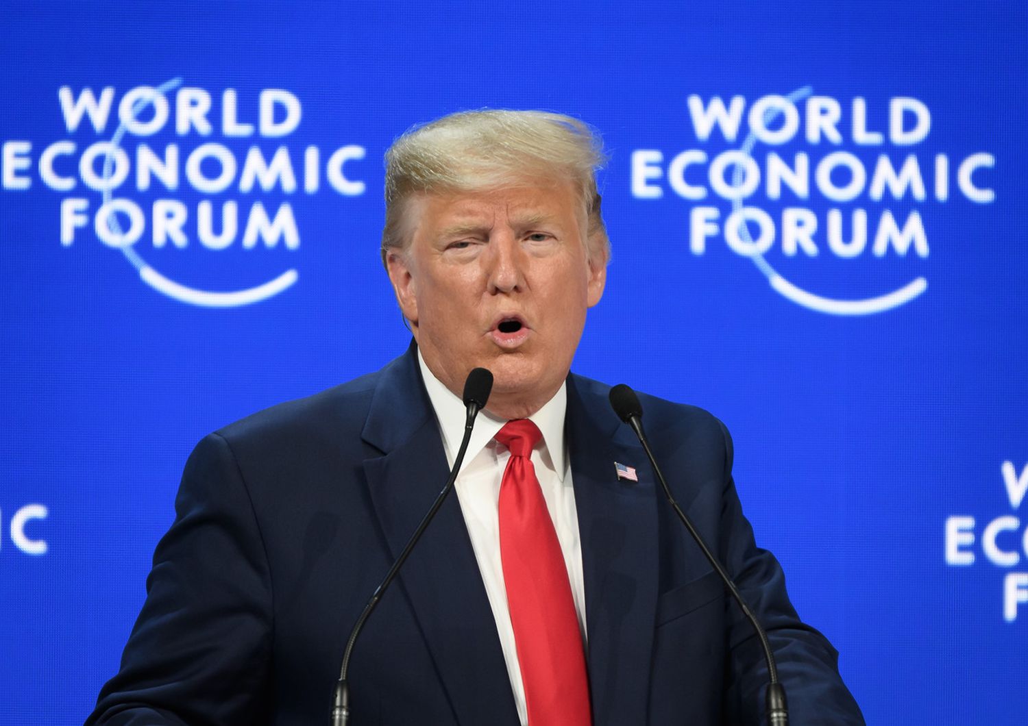 Trump a Davos