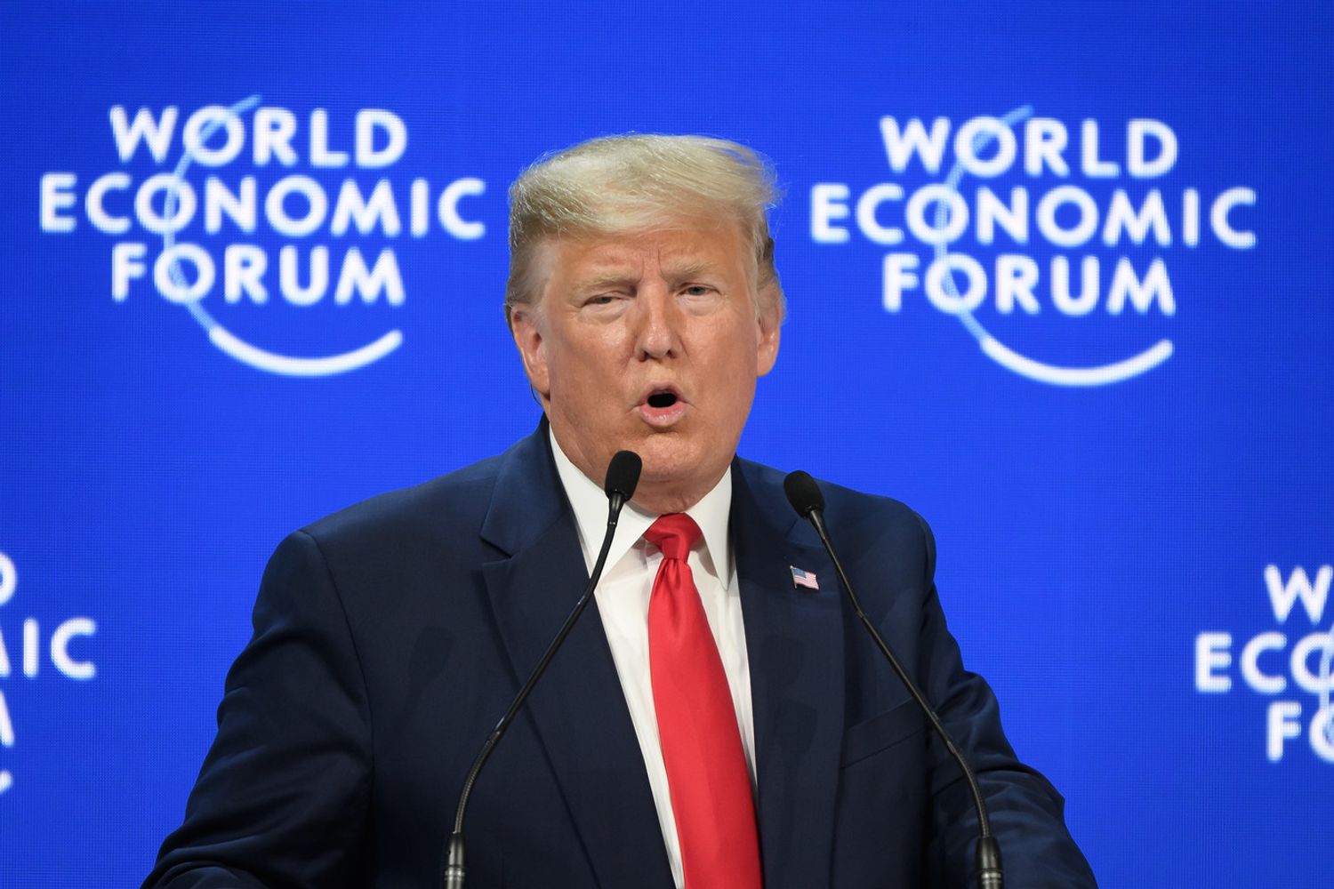 Trump a Davos