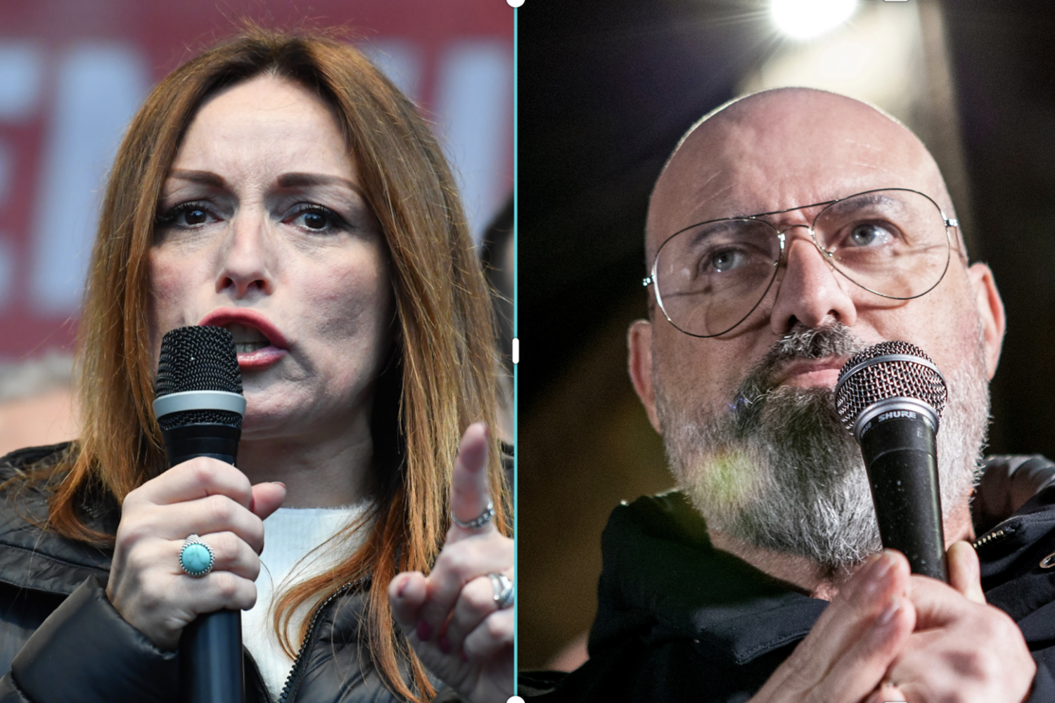 Borgonzoni e Bonaccini