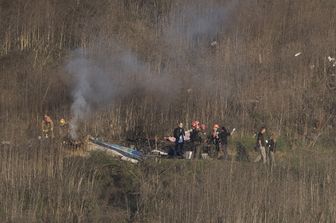 Luogo dell'incidente elicottero con Kobe Bryant a bordo