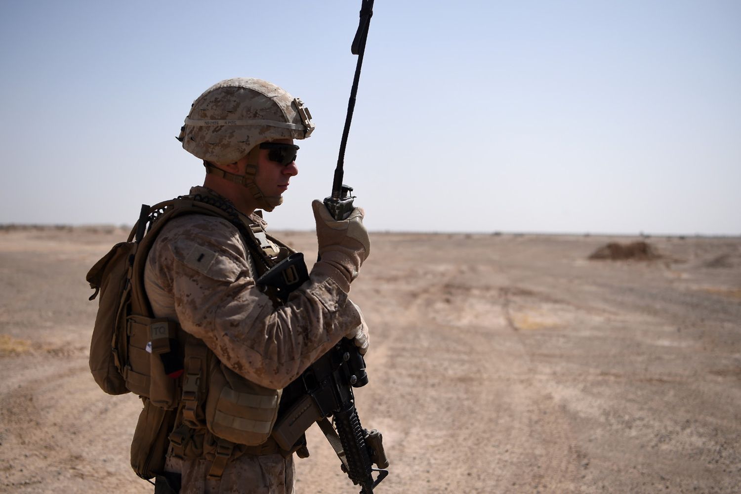 Un marine Usa in Afghanistan