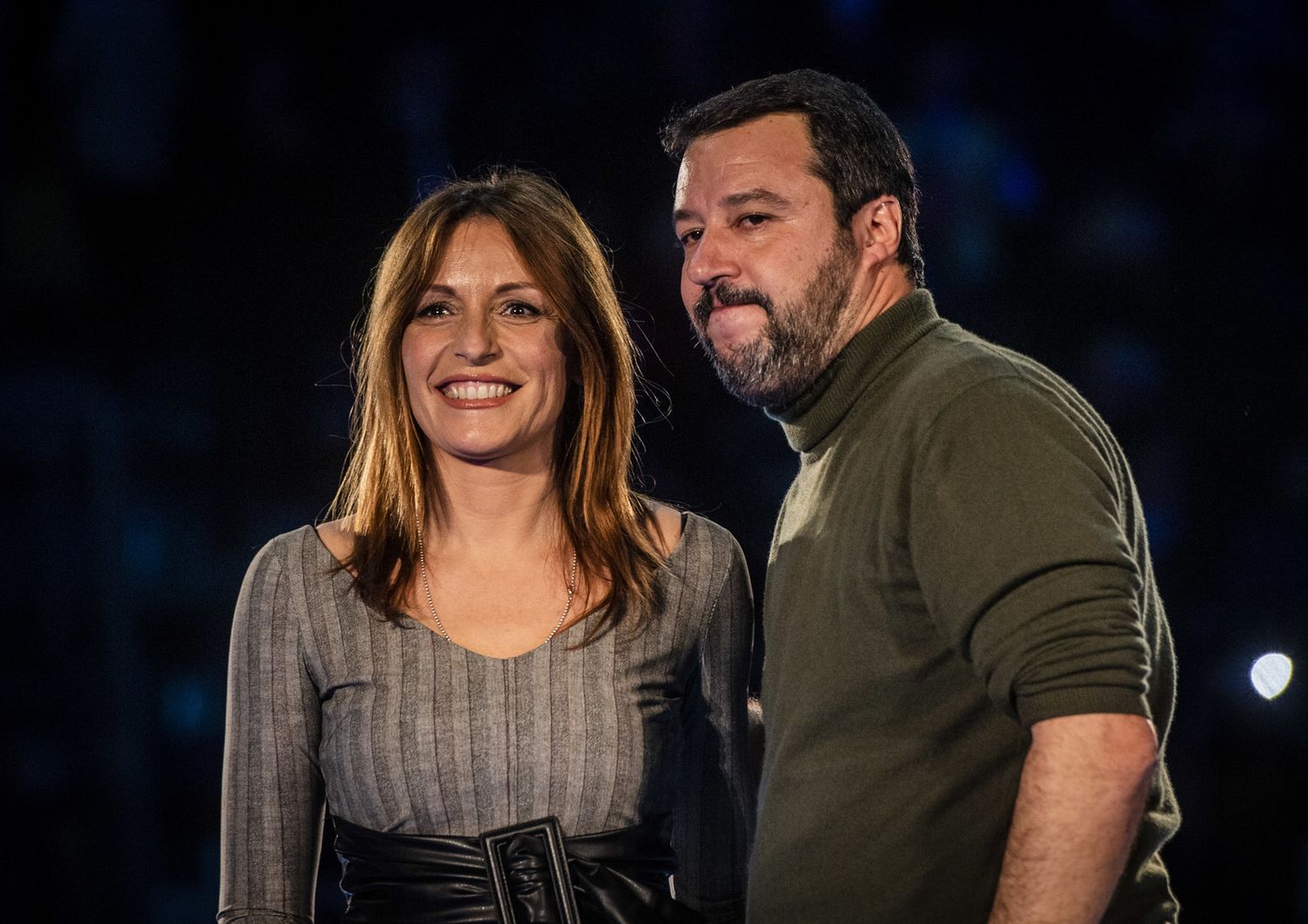 Lucia Borgonzoni e Matteo Salvini