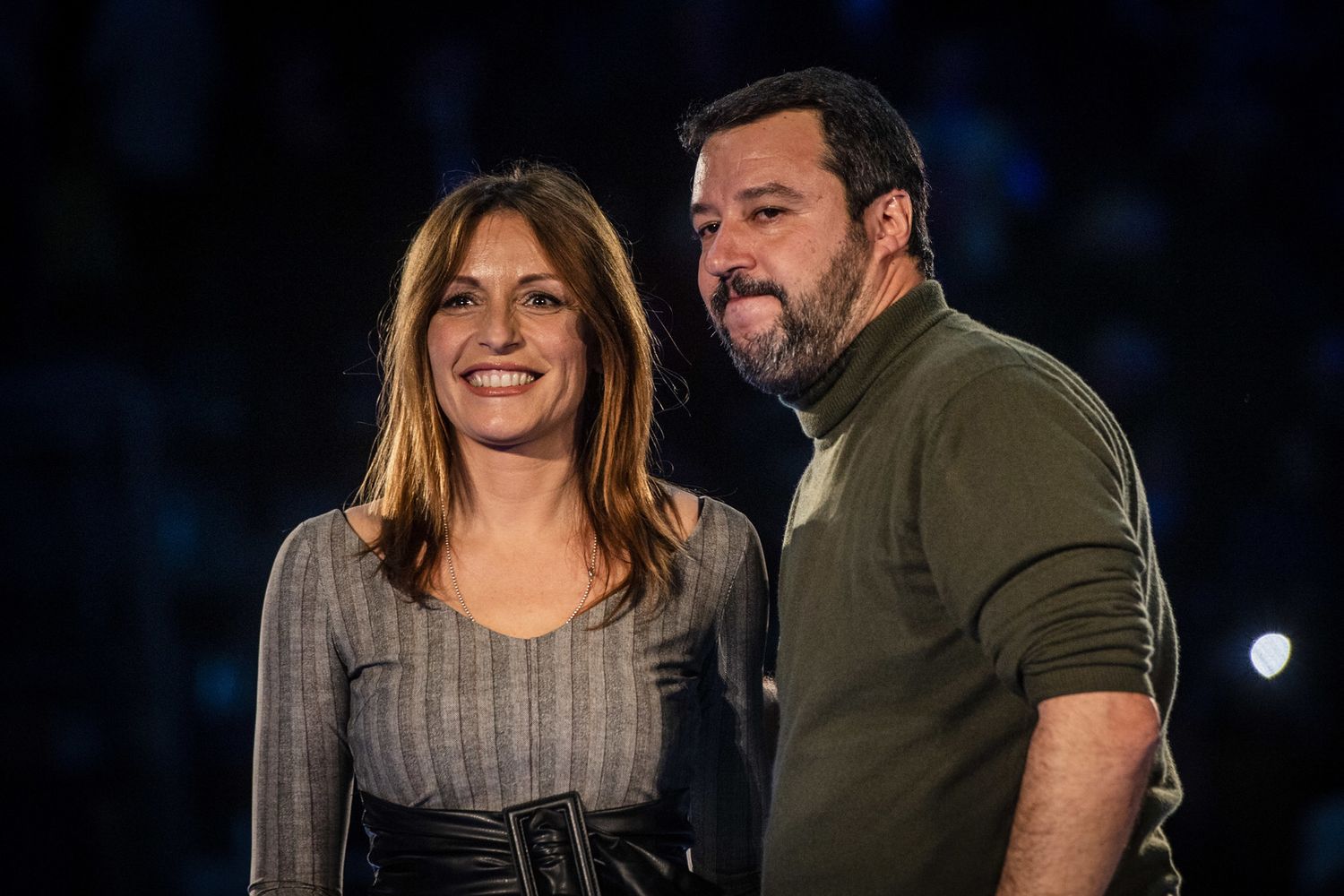 Lucia Borgonzoni e Matteo Salvini