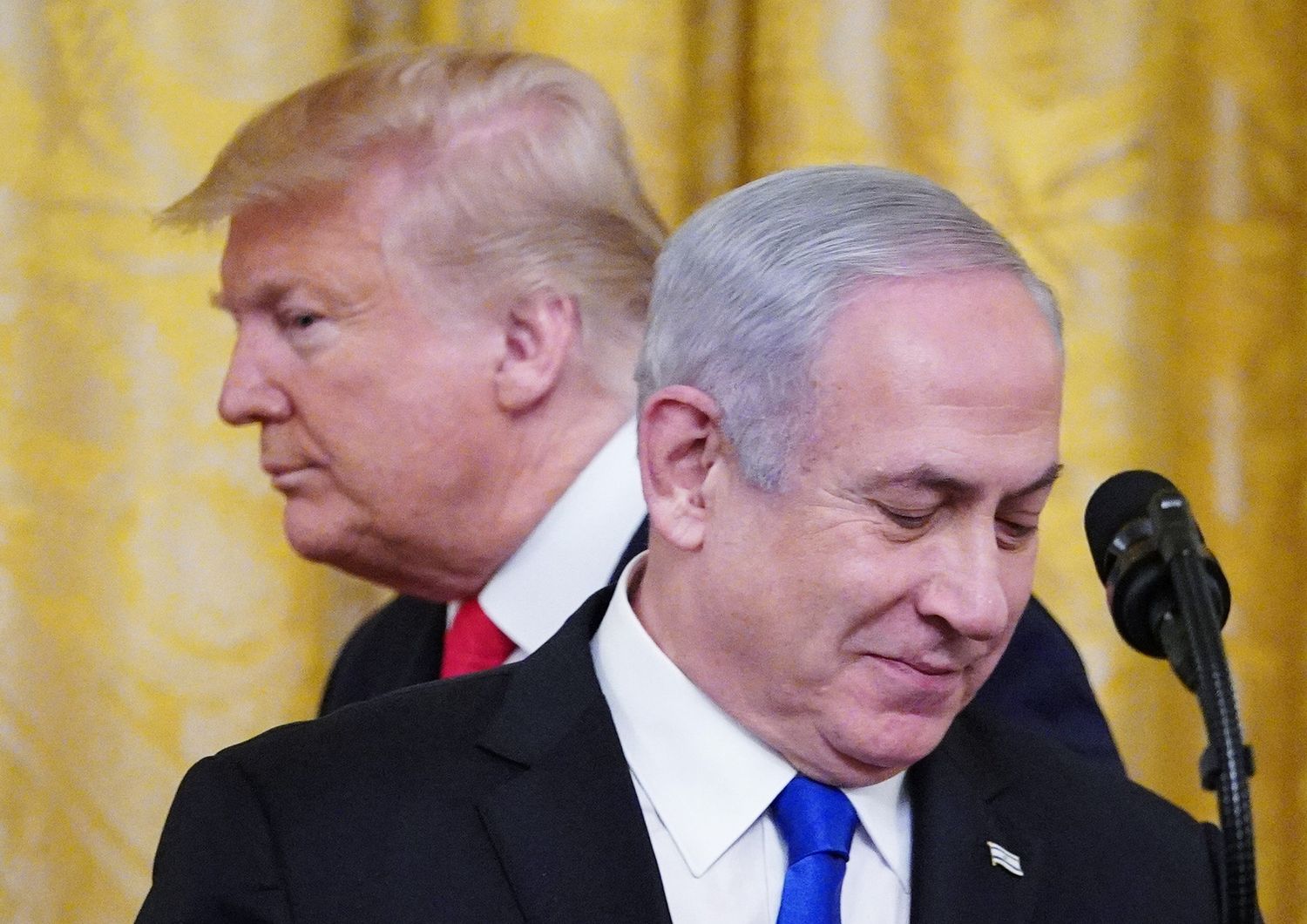 Donald Trump e&nbsp;Benjamin&nbsp;Netanyahu