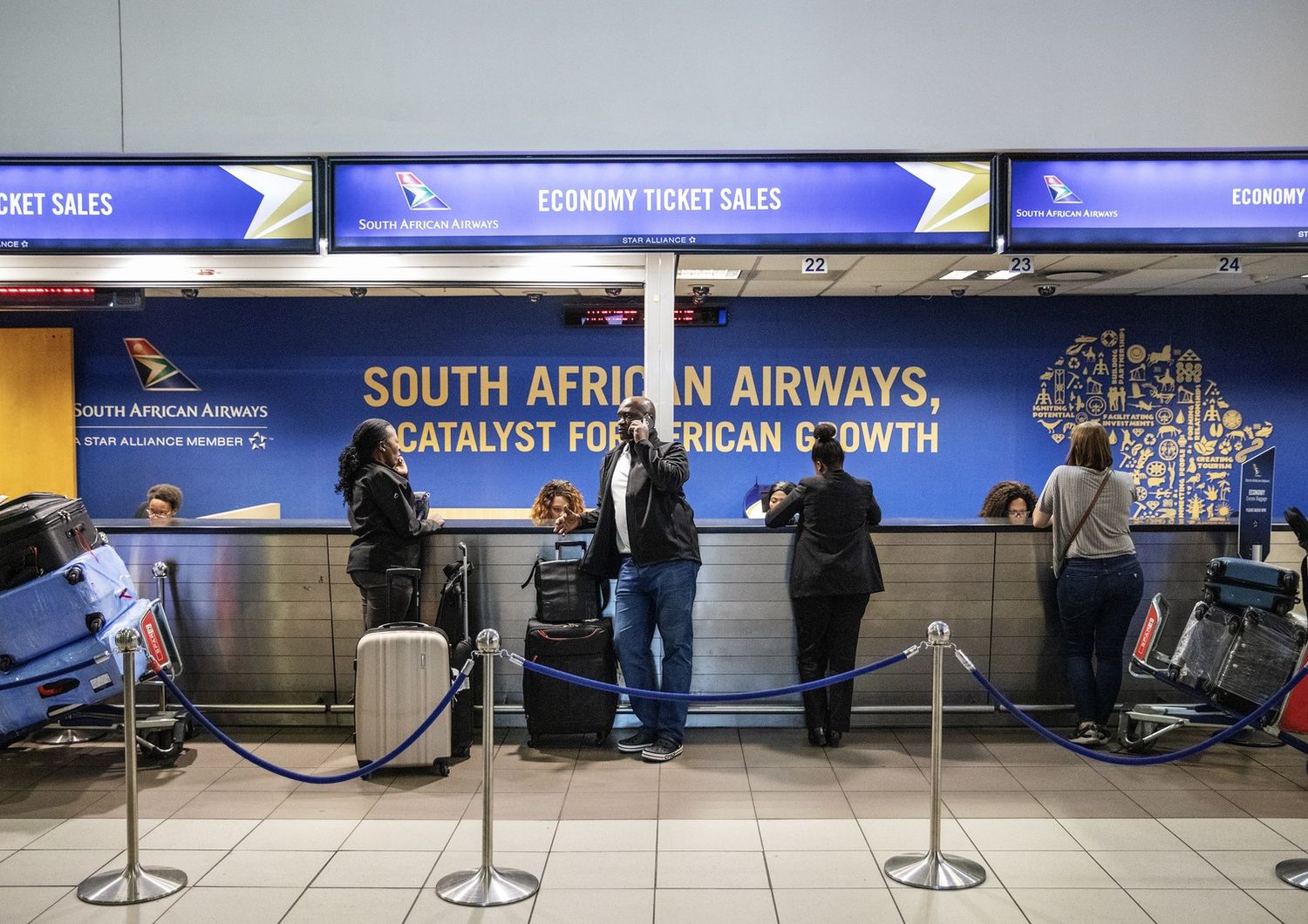 L'aeroporto Tambo a Johannesburg