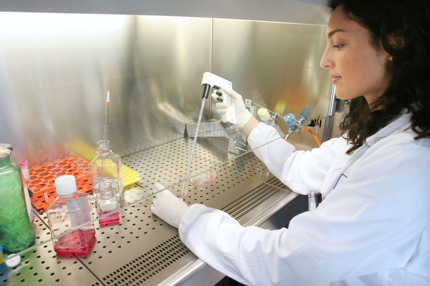 Un laboratorio dello Spallanzani