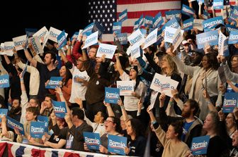 Sostenitori di Bernie Sanders in Iowa