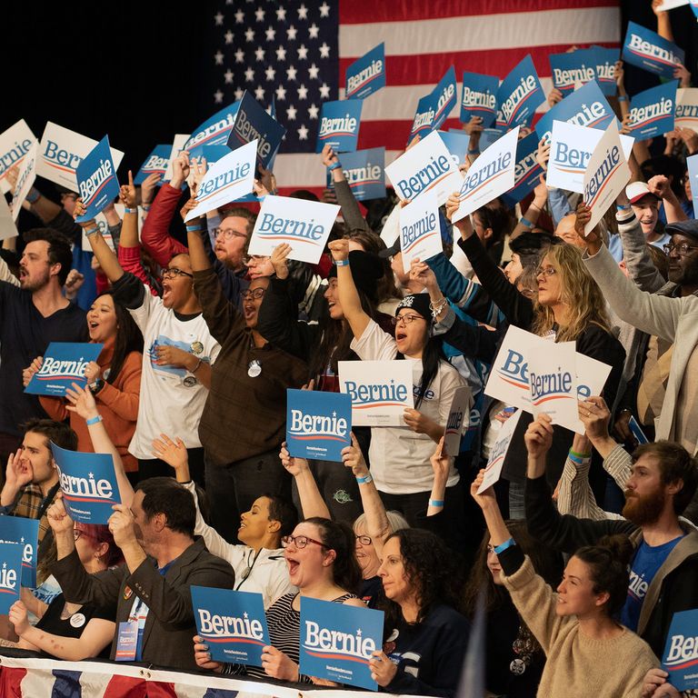 Sostenitori di Bernie Sanders in Iowa