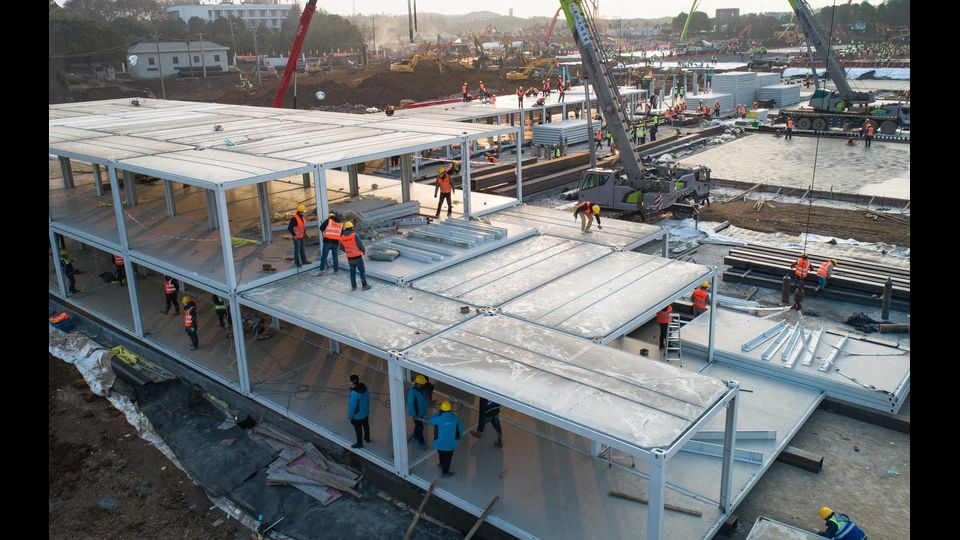 L'ospedale dei record a Wuhan&nbsp;